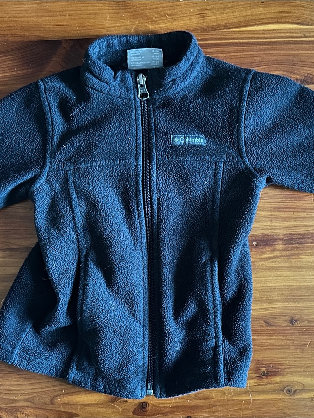 Columbia Toddler Black Full-Zip Fleece Jacket